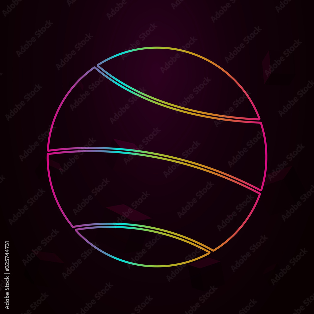 Aufkleber planet nolan style icon. simple thin line, outline vector of web icons for ui and ux, website or mob