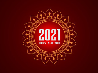New Year 2021 Creative Design Concept - 3D Rendered Image	