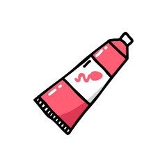 spermicide doodle icon, vector illustration