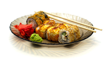 Sushi roll, Sushi fusion, Maki fusion is Japanese Food.