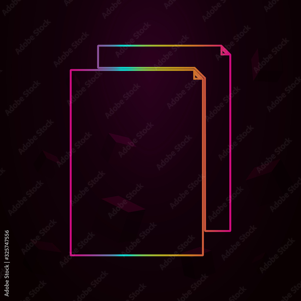 Aufkleber sheets nolan style icon. simple thin line, outline vector of web icons for ui and ux, website or mob