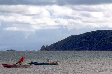 Fishing boat, fishing boat, coast.
