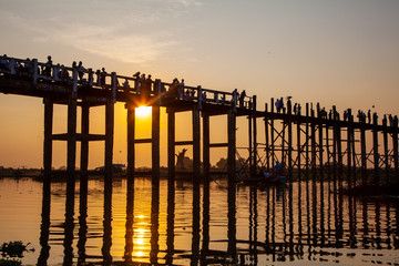 U-Bein Bridge, Mandalay, Myanmar