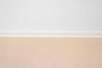 Ceiling molding in the interior, detail of a flat wall, ceiling.