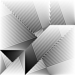 Abstract halftone lines background, minimal geometric dynamic pattern, vector modern design texture.