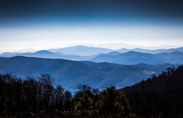 Blue Appalachian Mountains