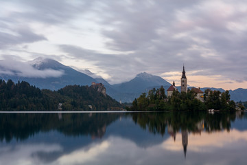 Fototapeta na wymiar Lake Bled Slovenia. 