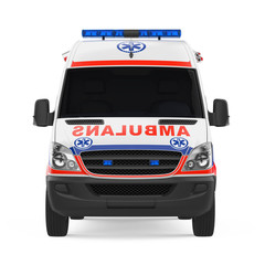 Ambulance Car Isolated