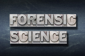 Naklejka premium forensic science den