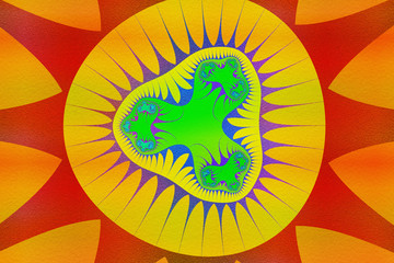 Esoteric- art painting  arcane. 3D illustration- abstract ornate