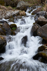 Gveleti Waterfall in Greater Caucasus Mountains in Georgia