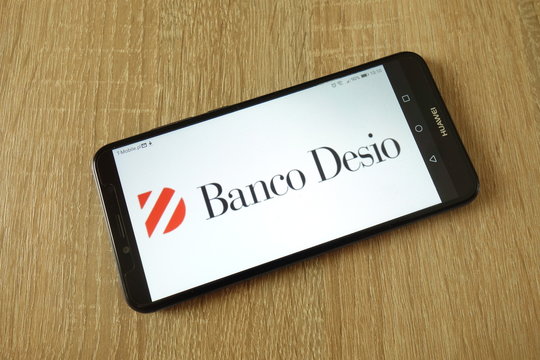 KONSKIE, POLAND - February 23, 2019: Banco Desio logo displayed on smartphone