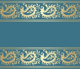 wedding card design, paisley floral pattern , India	