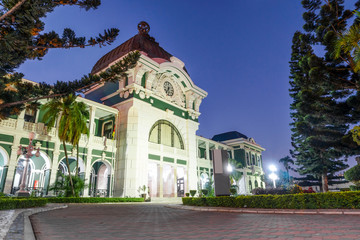 Historic railway station built by portuguese in Maputo, Mozambique