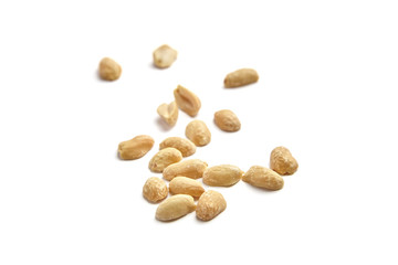 Roasted peanuts, salted beer snack, group, isolated