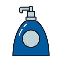 soap dispenser line and fill style icon vector design