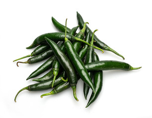 chili pepper isolated on a white background Clipping Path