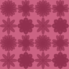  flower motif background pink material