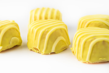 Glazed lemon bites.