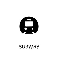 Subway flat vector icon