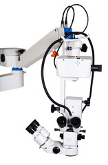 Modern medical equipment - portable operation surgical microscope isolated
