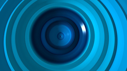 Beautiful colorful Blue Circles Wave Seamless Abstract Background. . Simple and clean. 3D Render.