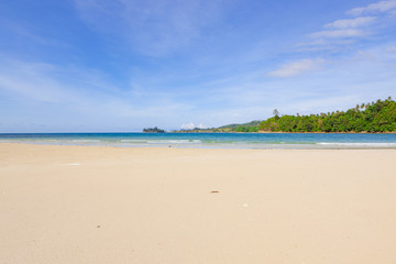 Sunny day at beautiful beach in Borneo