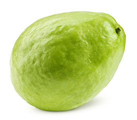 guava isolated on white background, clipping path, full depth of field