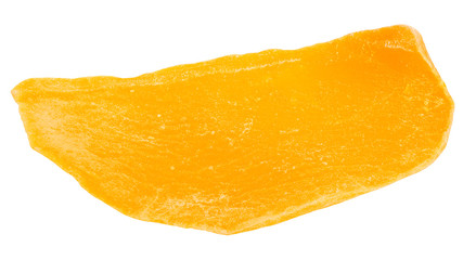 Dried Mango, isolated on white background, clipping path, full depth of field