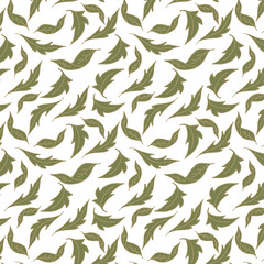 Fototapeta premium trendy 2020 fabric vintage colors seamless pattern, daisy vector background
