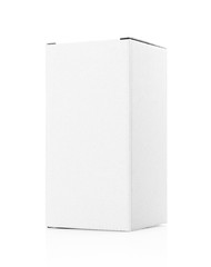 blank packaging white cardboard box for ecology product design