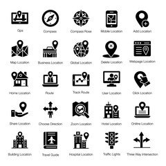  Compact Navigation Solid Vectors Pack 