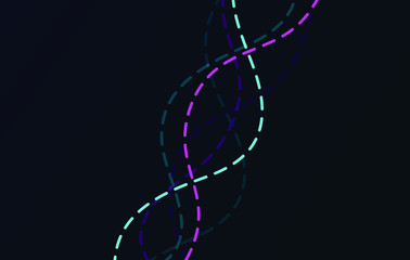 DNA structure сhromosome spiral. Molecule research genetic formula. Science modern technology for banner, poster, cover. 3D code helix with line, dotted lines.