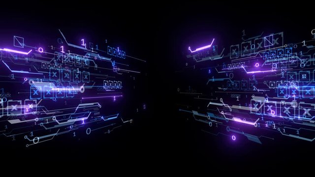 tech opener futuristic hi-tech logo reveal