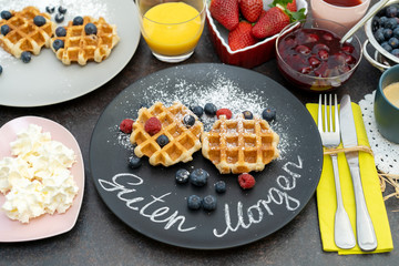 Guten Morgen - Waffeln-Frühstück
