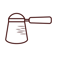 Isolated salt shaker line style icon vector design