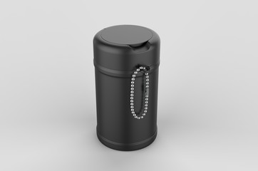 Container Cup For Branding, 3d render illustration.