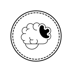 Isolated brain icon vector design