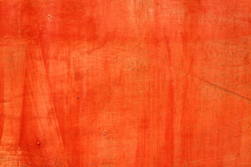 The old iron background painted red is not neat.