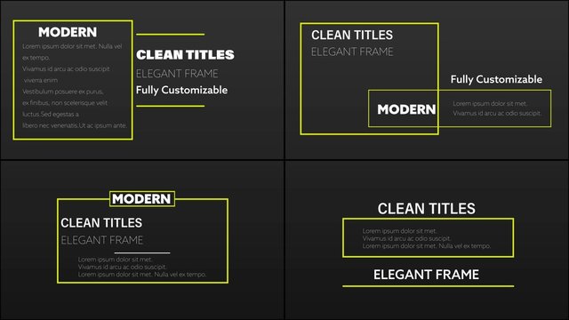 Elegant Framed Titles