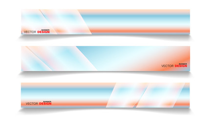 Abstract vector design banner template with light effect background