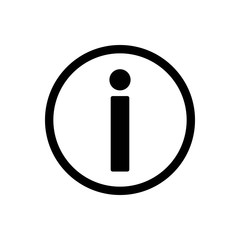 Information outline icon. Symbol, logo illustration for mobile concept and web design.