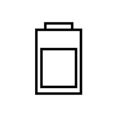 battery power line style icon