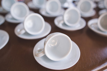 simple white cup of coffee