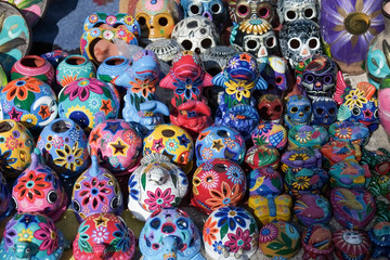 Fototapeta na wymiar Mexican Pots, Puerto Penasco Mexico