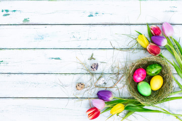 Osterneier mit Wiese