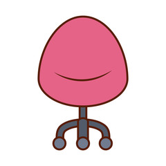 Isolated chair line and fill style icon vector design
