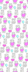 Seamless wallpaper pattern illustration