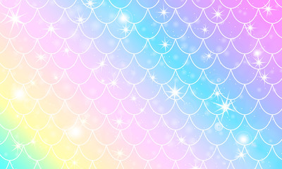 Mermaid scales. Fish squama. Rainbow pattern.