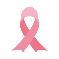 Pink ribbon of world cancer day vector design